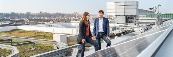 Solardächer Siedlung